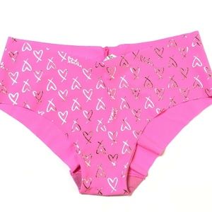 Victoria Secret Seamless Panty gold hearts M L